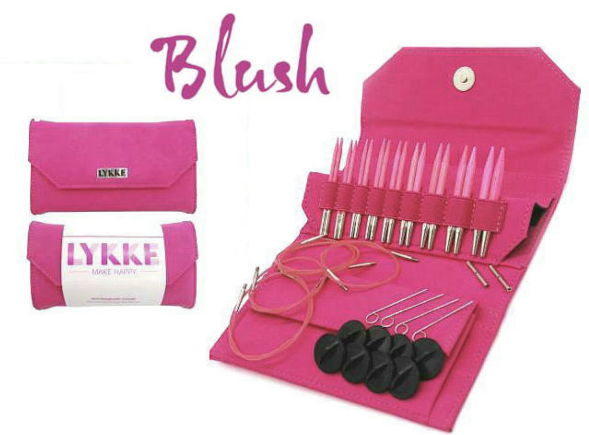 LYKKE (リッケ )付け替式 輪針セットBlush（ブラッシュ）短針3.5インチ(約9ｃｍ）コード回転式
